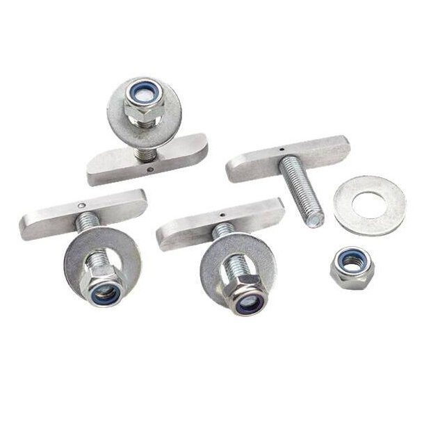 Lot De 4 Crochets De Fixation Bateau En Acier Inoxydable 304 – Pinces à Ressort Pour Gréement, Cordes, Câbles – Argenté